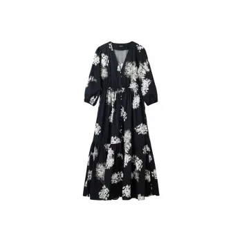 Desigual Long Sleeved Dress Women's Black