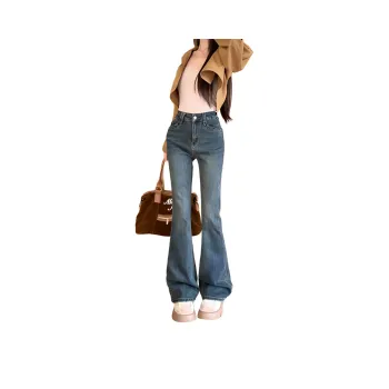 XIAOJUCHUANLI Jeans Women's Dark Blue