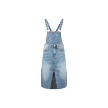EVISU Sleeveless Dresses Women's Denim Blue