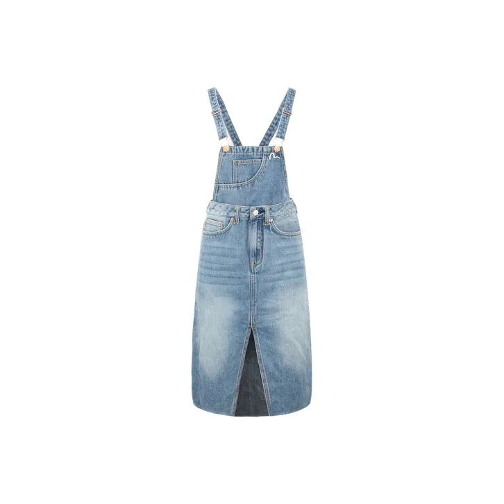EVISU Sleeveless Dresses Women's Denim Blue-0