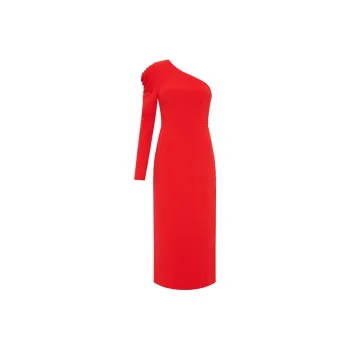 Rebecca Vallance Karina Floral-detailing Midi Dress