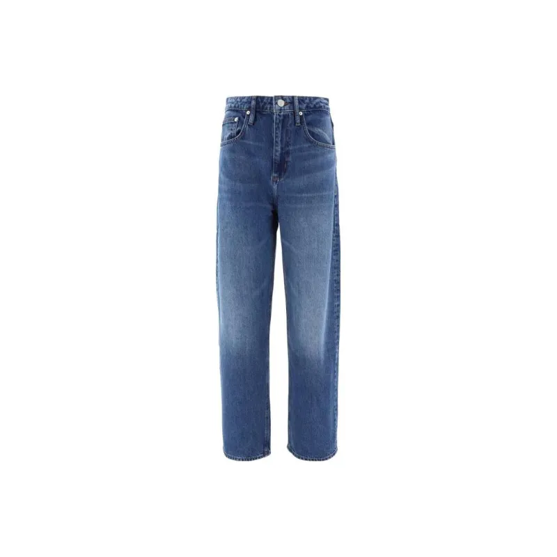 FRAME Barrel-Leg High-Waist Slim Jeans-0