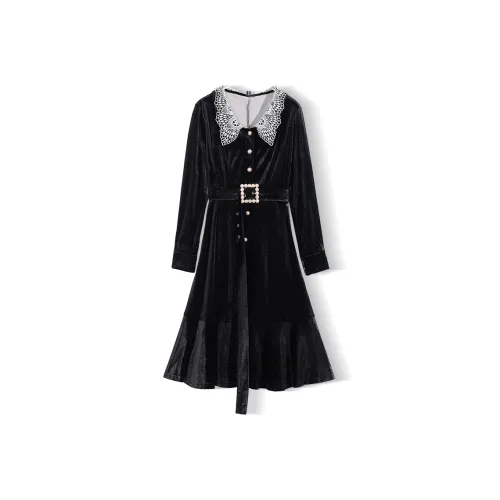 EPTISON WOMAN Long Sleeved Dresses Women's Black