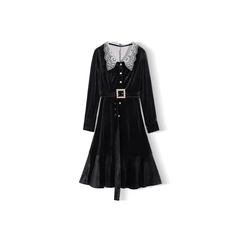 EPTISON WOMAN Long Sleeved Dresses Women's Black-0
