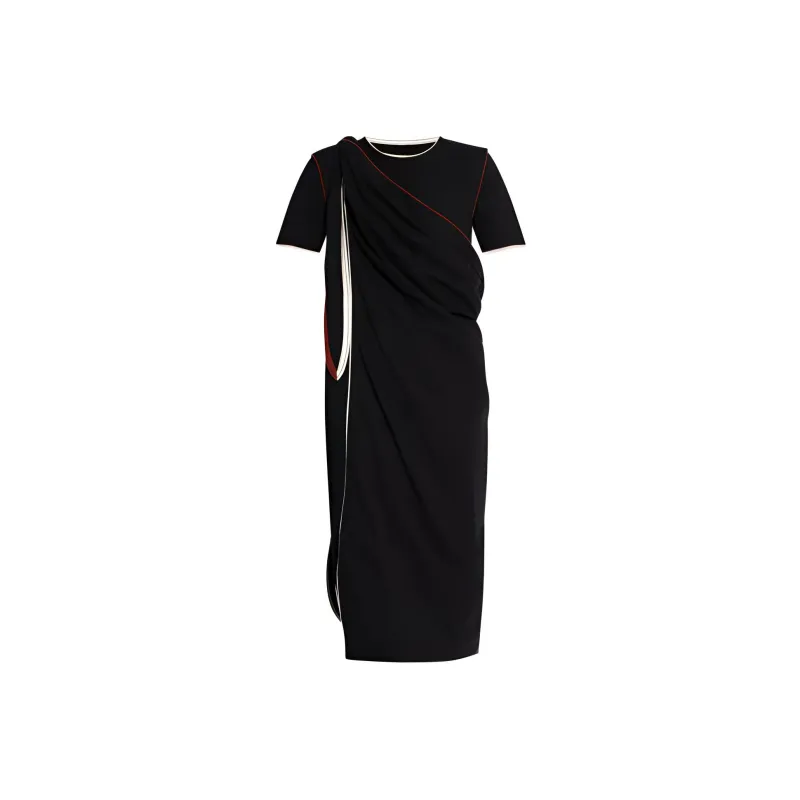 Lemaire Wraparound style T shirt Dress-0