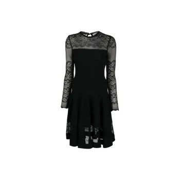 Alexander McQueen Long Sleeved Dress Women's Black