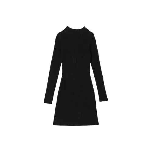 Sandro Long Sleeved Dress Women's Black