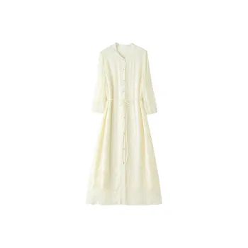 To The West Long Sleeved Dresses Women's Beige