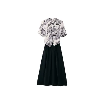 Mapping Short Sleeved Dresses Women's Image Color