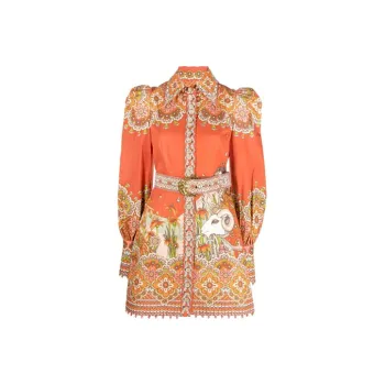 Zimmermann Long-Sleeved Dresses Women's Orange