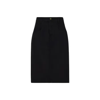 FRAME SS24 Denim Long Skirt Women's Black
