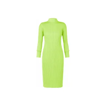 PLEATS PLEASE ISSEY MIYAKE SS22 Long Sleeved Dress Women's Green