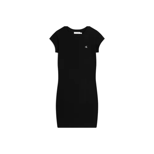 CALVIN KLEIN Short-Sleeved Dresses Women's Midnight Black