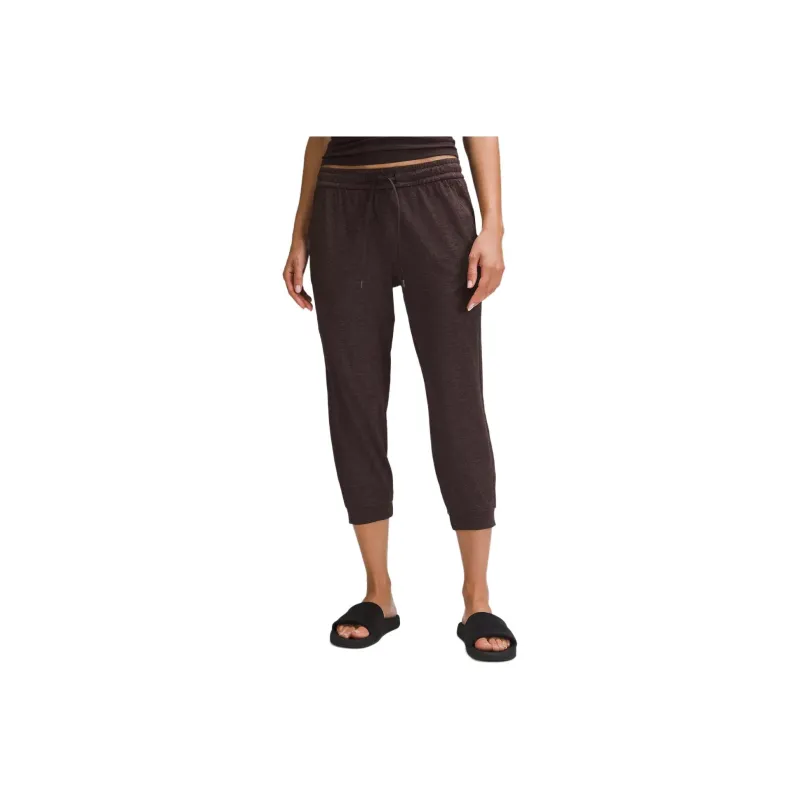 Lululemon Soft Jersey Classic-Fit Mid-Rise Cropped Jogger Knitted Sports Pants Women's-4