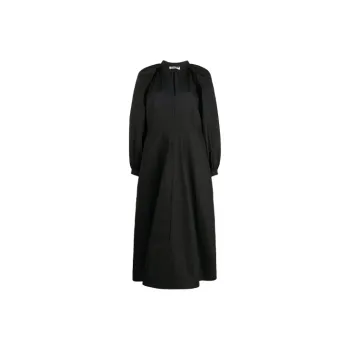 JIL SANDER Long-Sleeved Dresses Women's Black