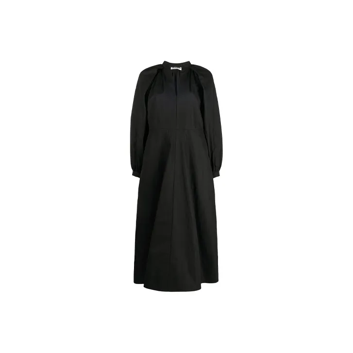 JIL SANDER Long-Sleeved Dresses Women's Black-0
