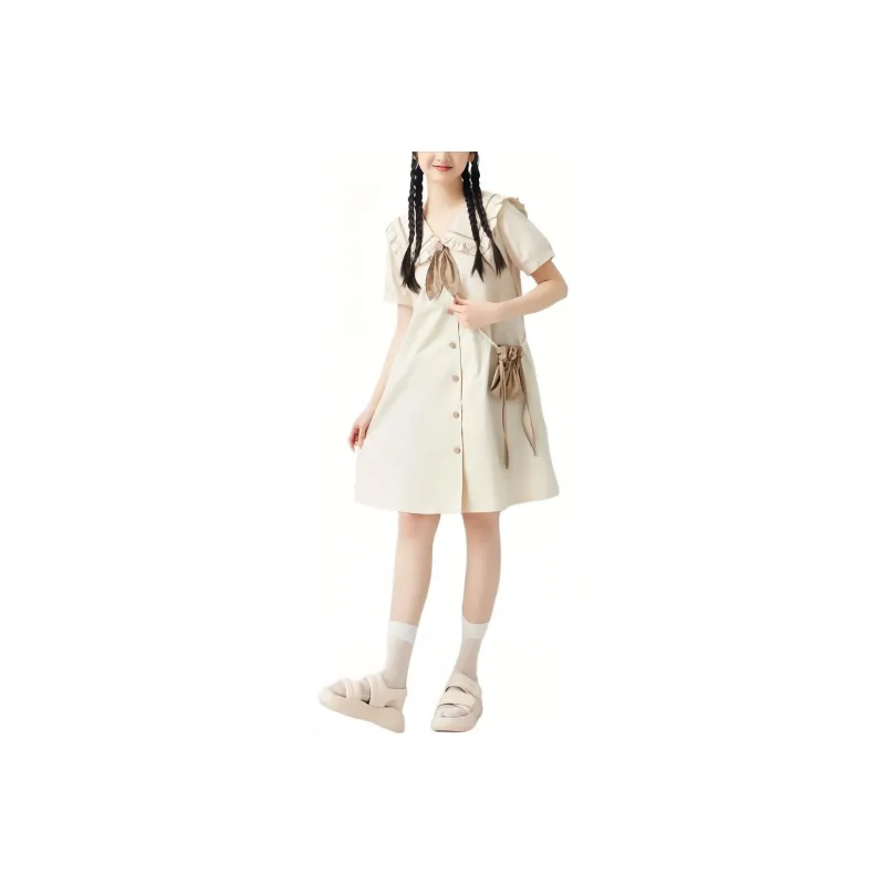 ZIHAN Short-Sleeved Dresses Women's-0