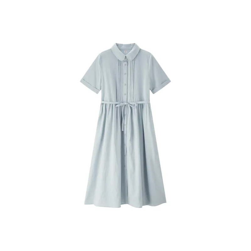 UNIQLO Short Sleeved Dresses Women's Pastel Pink-2