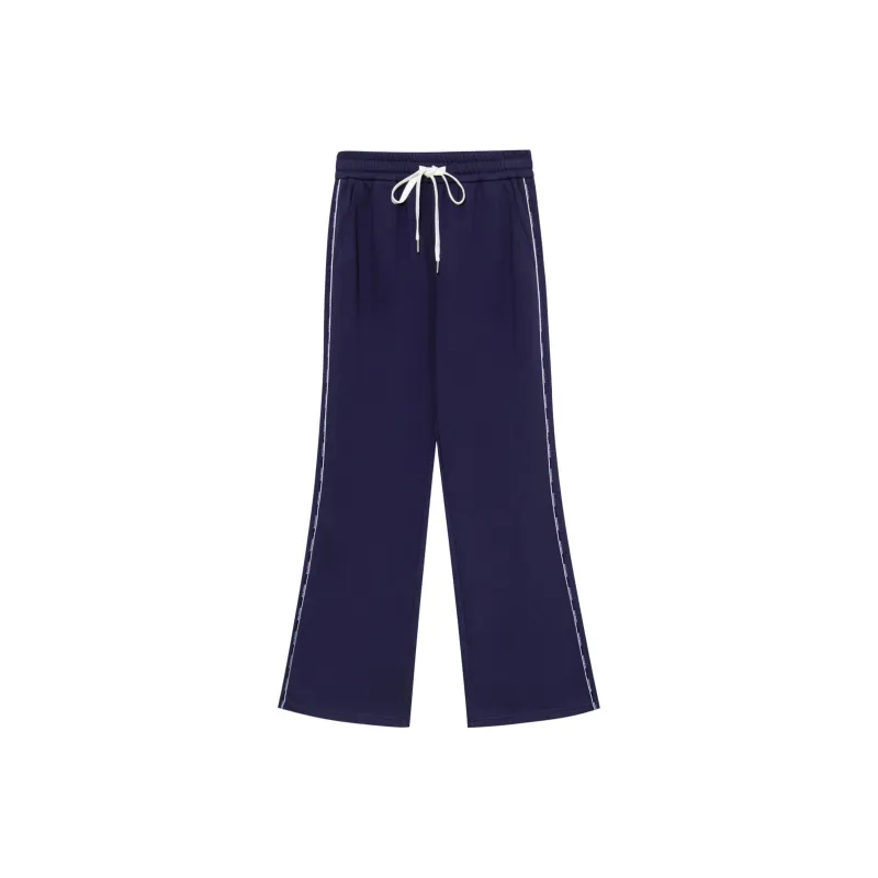 Hush Puppies Slimming Casual Pants Women's Dark Blue-0