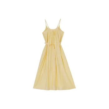 QYPRF Slip Dresses Women's Yellow