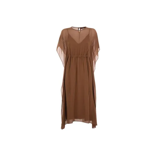 MaxMara Studio Sleeveless Dress Women's Brown