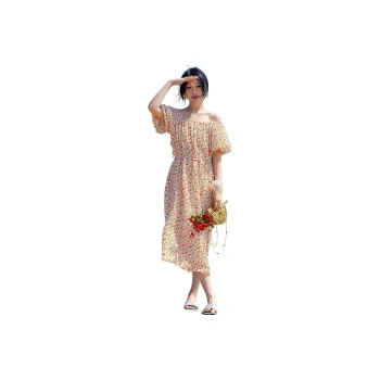 Dme Short-Sleeved Dresses Women's Orange