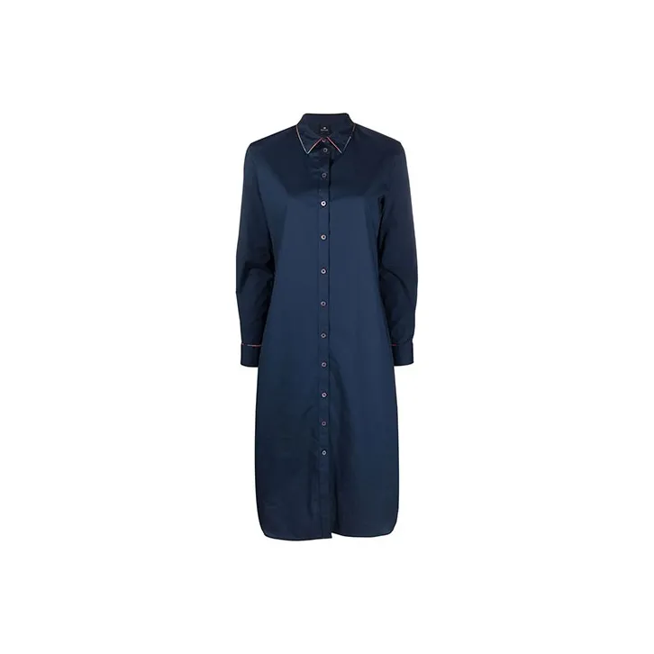 PS By Paul Smith Long-Sleeved Dresses Women's Blue-0