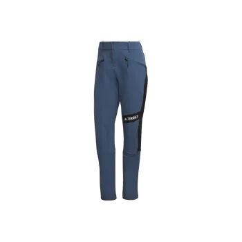 Adidas Techrock Mountaineering Pants Knitted Sports Pants Women's Blue