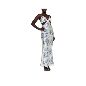 Reformation Slip Dresses Women's Feather Fan White