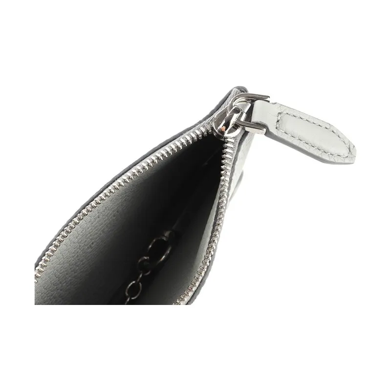 FERRAGAMO Cow Leather Wallet Men's Blue Gray-8