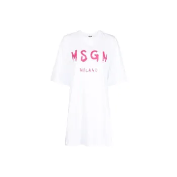 MSGM Short-Sleeved Dresses Women's White