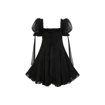 Selkie Collection FW24 Short Sleeved Dresses Women's Black