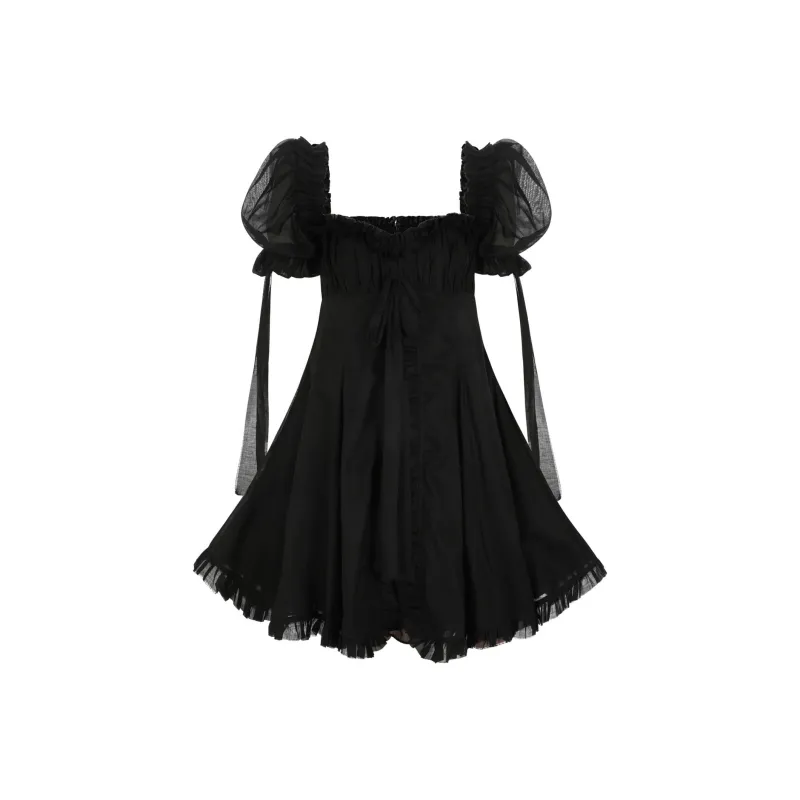 Selkie Collection FW24 Short Sleeved Dresses Women's Black-0