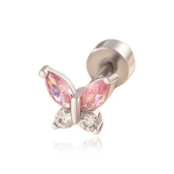 KwOnline Titanium Steel Stud Earrings Women's