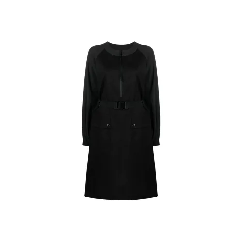 Moncler SS22 Long Sleeved Dresses Women's Black