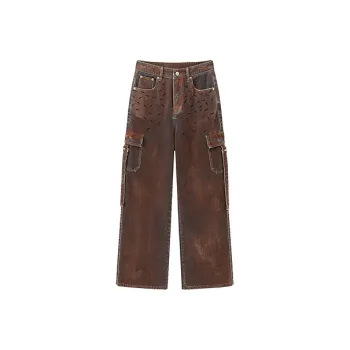 CHUU Jeans Women's Red Brown
