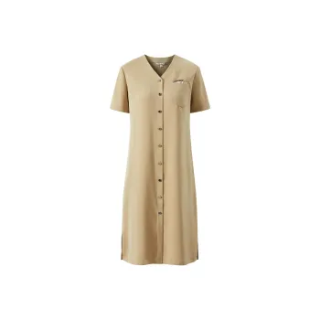 JZ. ANNAKRO Short Sleeved Dresses Women's Khaki