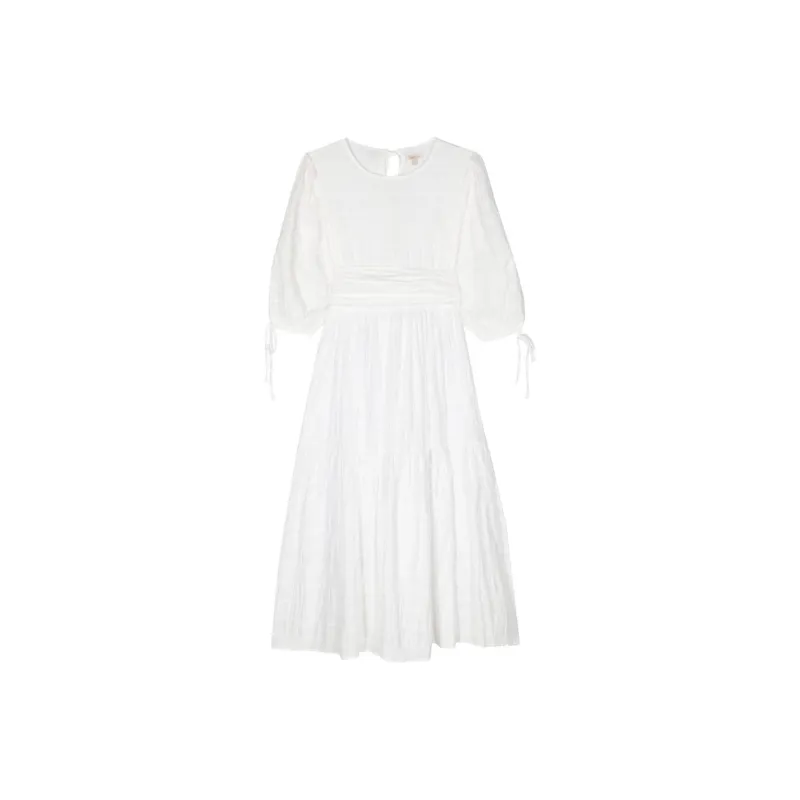 BARBOUR Kelburn Midi Tiered Dress-0
