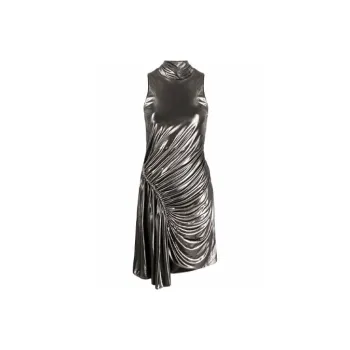 BALMAIN Ruched Sleeveless Mini Dress