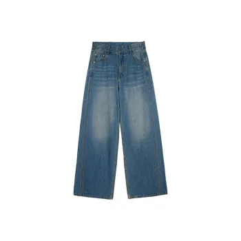 RUNTOTHEFUTURE SS22 Straight Jeans Unisex Blue