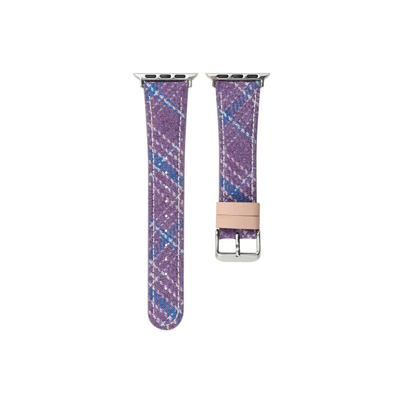 KVZUVUU Watch Band Apple Compatibility Wool Felt, Leather Material-4