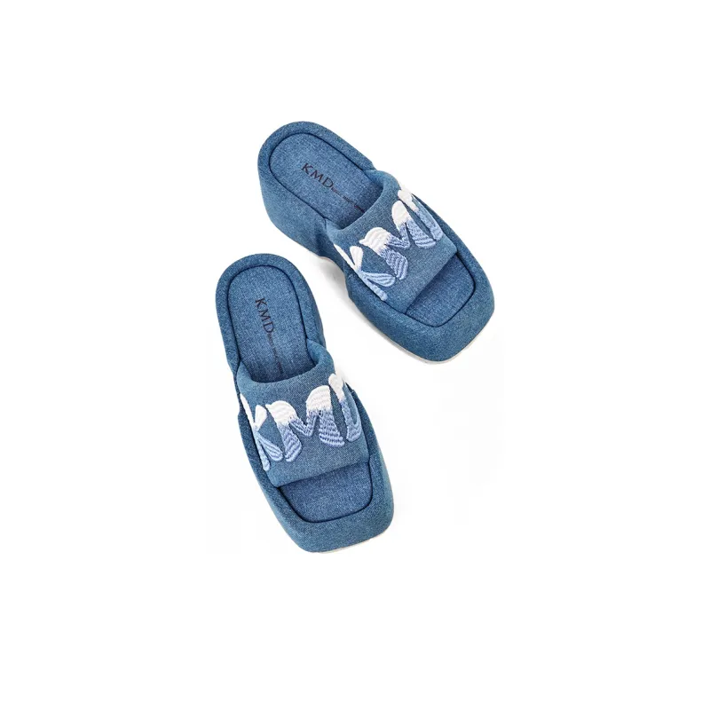 KMD Rubber Sole Quiet Slide Slippers Women's-2