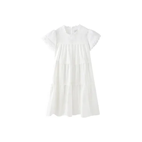 JOSR Short Sleeved Dresses Women's White