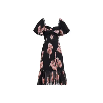 AUI Short Sleeved Dress Women's Black