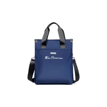 BEN SHERMAN Nylon One Shoulder Handbag Unisex Blue/Black