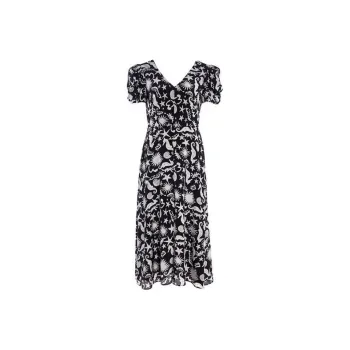 BESIONIA SS24 Short Sleeved Dresses Women's Black White