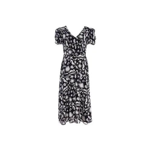 BESIONIA SS24 Short Sleeved Dresses Women's Black White