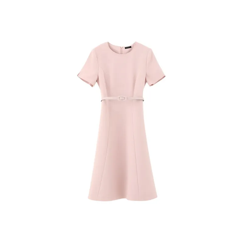 NINE WEST Short Sleeved Dress Women's Pink-0