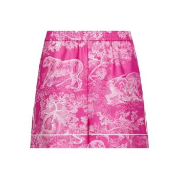 DIOR Quarterly New Products Casual Shorts Women's Bright Pink