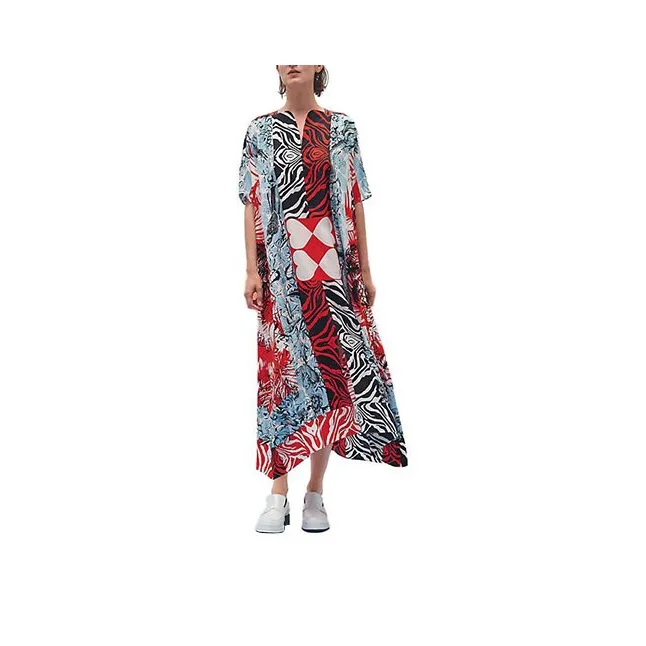 HERMES Short-Sleeved Dresses Women's Multicolor-0